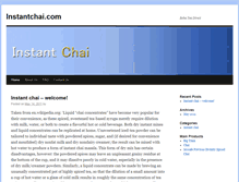 Tablet Screenshot of instantchai.com
